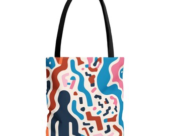 Stylish Canvas Tote Bag with NARRATIVE Print - Eco-Friendly 'For Life' Collection - Durable, summer style 2024