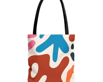 Stylish Canvas Tote Bag with PIXEL Print - Eco-Friendly 'For Life' Collection - Durable, summer style 2024