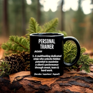 Personal Trainer Definition Mug, Trainer Mug, Coach Gift, Fitness Trainer Mug, Athletic Trainer Gift
