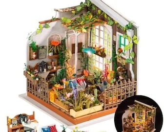DIY Miniature Dollhouse Kit: Miller's Garden Model, Home Decor Gift