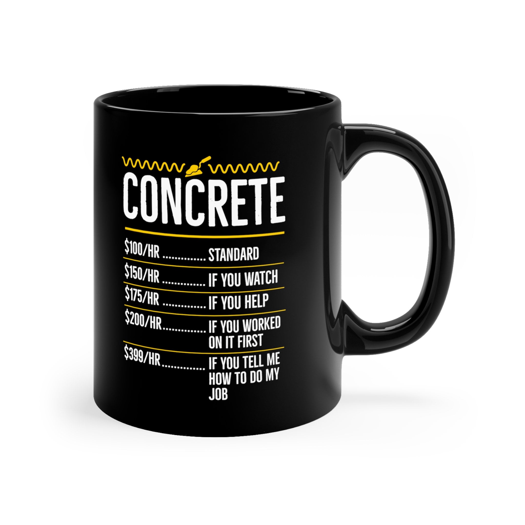 Concrete Hourly Rate Mason Gift for Concrete Finisher Etsy