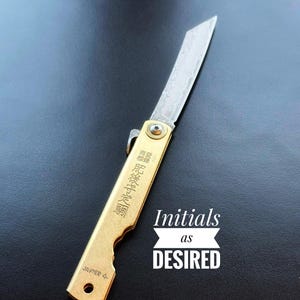 Higonokami Japanese Folding Knife – Custom Engraved – Handmade Craftsmanship – Perfect Gift for Men