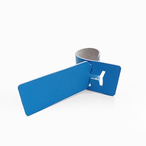 Bagagelabel van leer, kofferlabel, tassenlabel, cadeaubagagelabel, leren bagagelabel, personaliseer het zelf