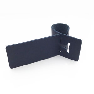 Leder Gepäckanhänger Kofferanhänger Taschenanhänger Geschenk, Gepäckanhänger selber personalisieren dunkelblau