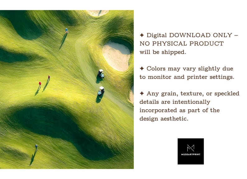 Golf Course Abstract Horizontal Abstract Golf Poster - Green Minimalist Golf Court Art ...