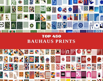 Bauhaus Posters Mega Bundle of 450 Prints, Printable Mid Century Modern Wall Art