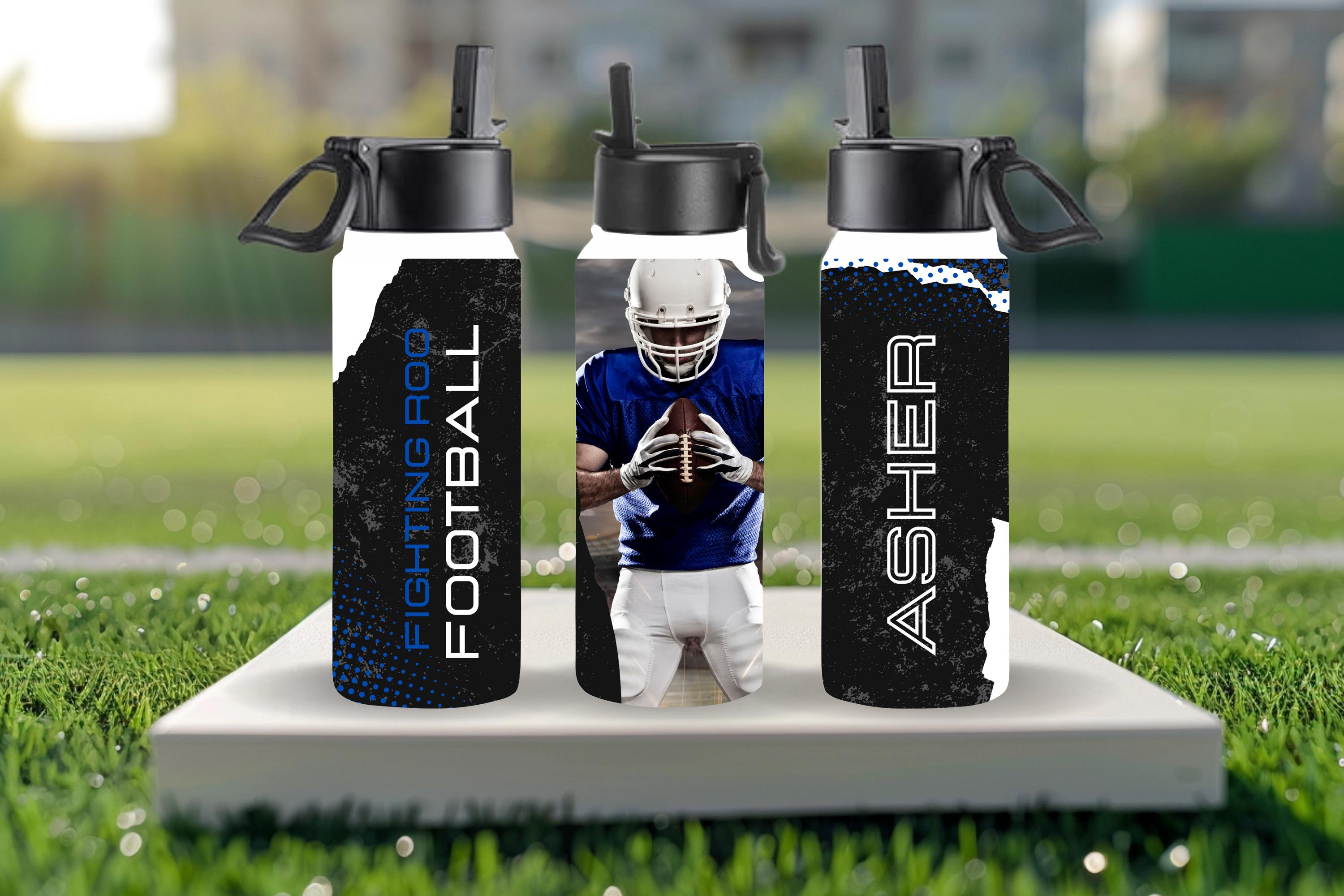 Custom Insulated Water Bottle: Personalized 30oz Tumbler With Straw - Etsy