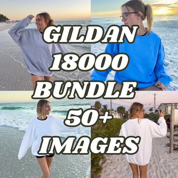 Gildan 18000 Bundle, Mega Bundle, Sweatshirt Bundle, Sweater Mockup Bundle, Beach Gildan 18000 Bundle, Outdoor Gildan 18000 Bundle