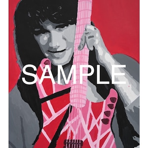 Eddie Van Halen handmade Painting