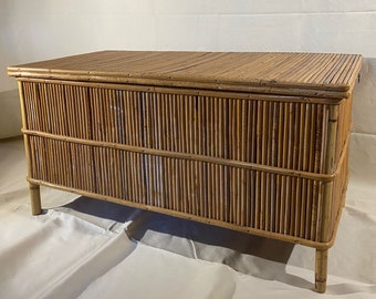 Split rattan chest 1960s