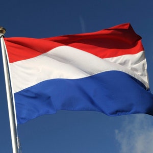 3x5 Foot Netherlands Flag - Vivid Color and Fade Proof - Canvas Header and Double Stitched - Holland National Flags Polyester 3 X 5 Ft