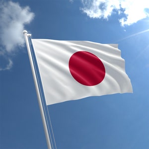 Japan Flag 3x5 Ft Thick Polyester, Fade Resistant, Brass Grommets, Canvas Header Serbian National Flags with 3 X 5 Feet