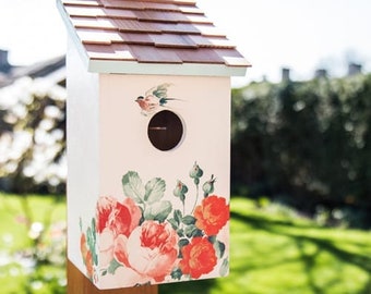 Saltbox Peony Bird Houses Decorative Nesting Box