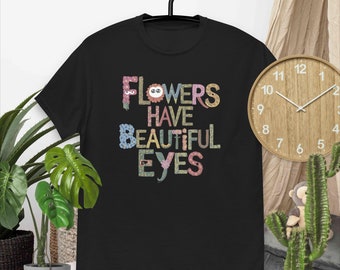 Pressed Flowers Comfort Colors Tshirt, Boho Wildflowers Cottagecore Shirt Vintage Botanical Tee Pastel Floral Nature Shirt Garden Lover Gift