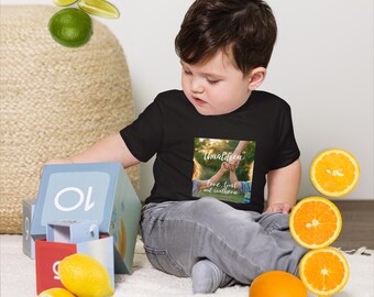 Kurzarm-Jersey-T-Shirt für Babys, Die Hand der Mutter ist sanft und fürsorglich,