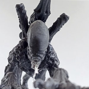 Alien Xenomorph Figure, 3d Printed Alien Decor, Handpainted Alien Bust, Horror Movie Statue, Detailed Alien Figurine, Horror Movie Gift