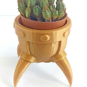 Horned Viking Helmet Plant Pot, Succulent Planter Shelf Decor, Windowsill Decor