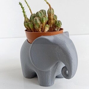 Pot pour bébé éléphant, cadeau pour jardinière animal, cache-pot pour succulentes
