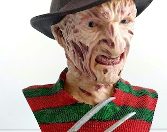 Handpainted Freddy Krueger Bust | Nightmare on Elm Street Decor | 3D Printed Horror Collectible Figure