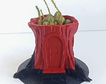 Enchanted Fairy House Planter - Cottagecore Succulent Pot - Magical Fantasy Garden