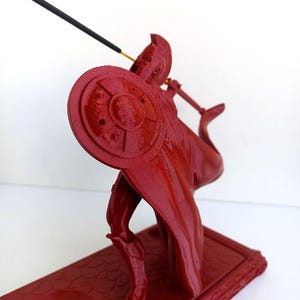 Gladiator Stick Incense Holder and Box, Roman Soldier Incense Burner, 3d Printed Zen Home Decor, Unique Warcry Incense Gift, Zen Lover Gift
