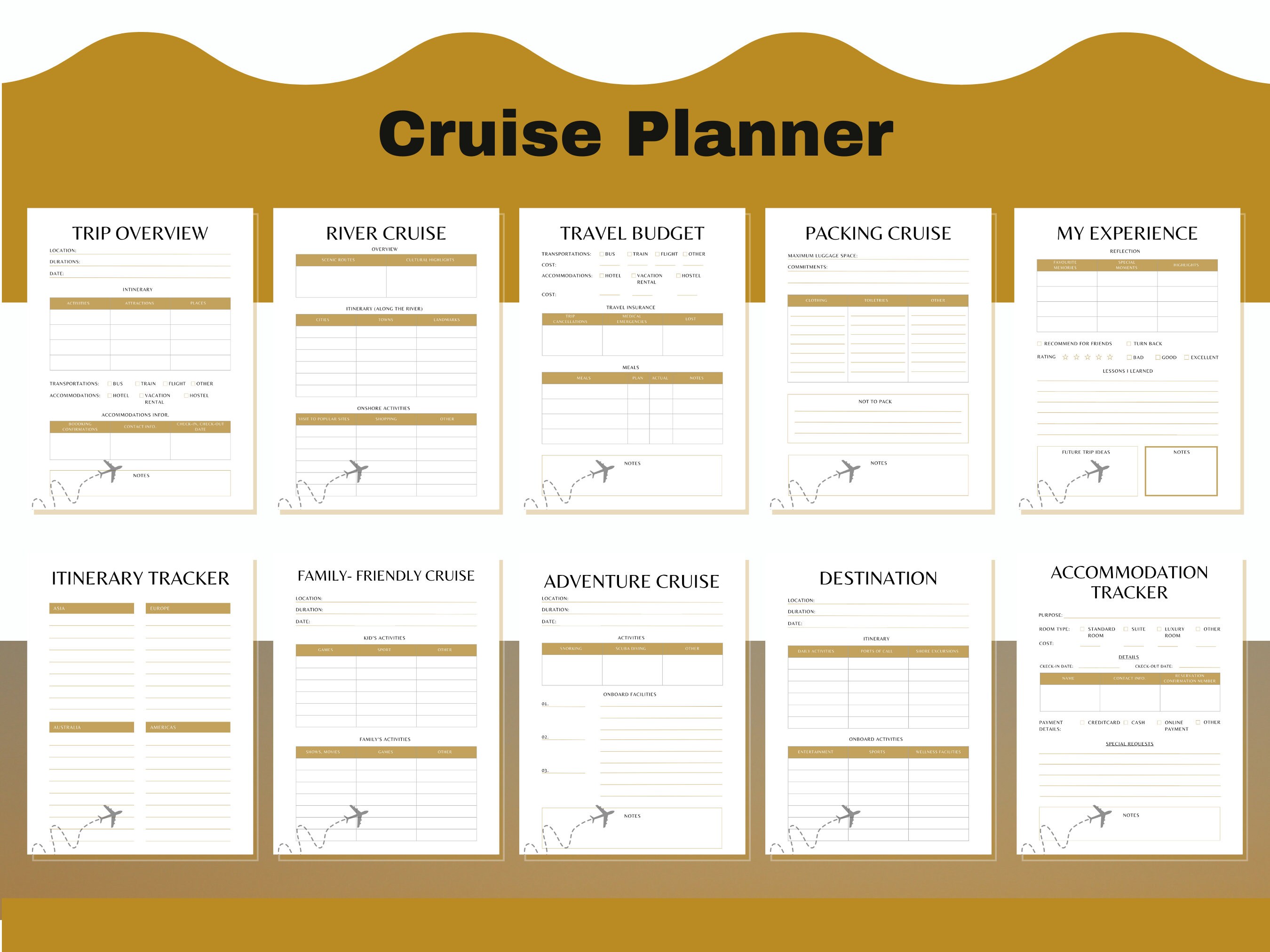 Cruise Planner Printable Digital Planner Printable and - Etsy