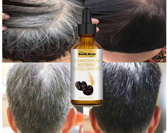 Gray White Hair Treatment Serum Liquid White To Black Natural Color Repair Nourish Product Anti Loss Hair Care Essence Men Women