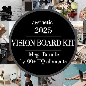 Vision Board Kit 1,400+ Elements, Vision Board, Vision Board Printables, Vision Board Template, Vision Board Party, 21st Birthday Gift, Gift