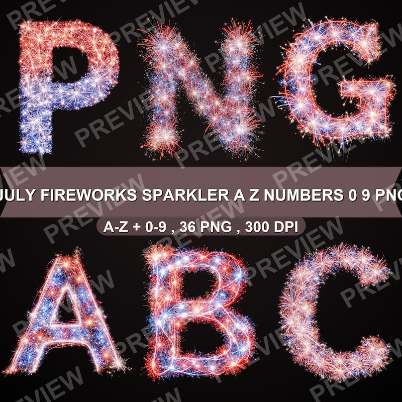 Letter Rack Fireworks Letters in Fireworks - Etsy