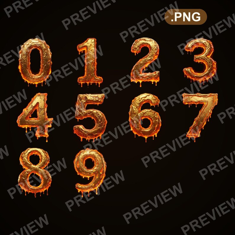 Molten Gold Lava Alphabet PNG Clipart (A-Z, 0-9) (digital Download) - Etsy