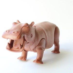 Vintage playmobil, hippo african safari animals, 1990, by Playmobil