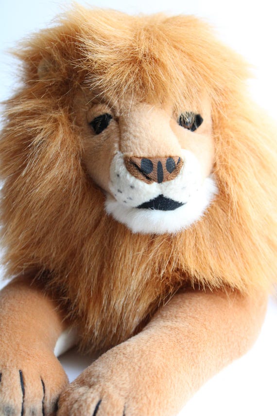 Vintage National Geographic Lion Plush - Rare Collectible - Etsy