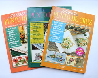 Revista Vintage Todo Punto de Cruz: Patrones de Punto de Cruz Español