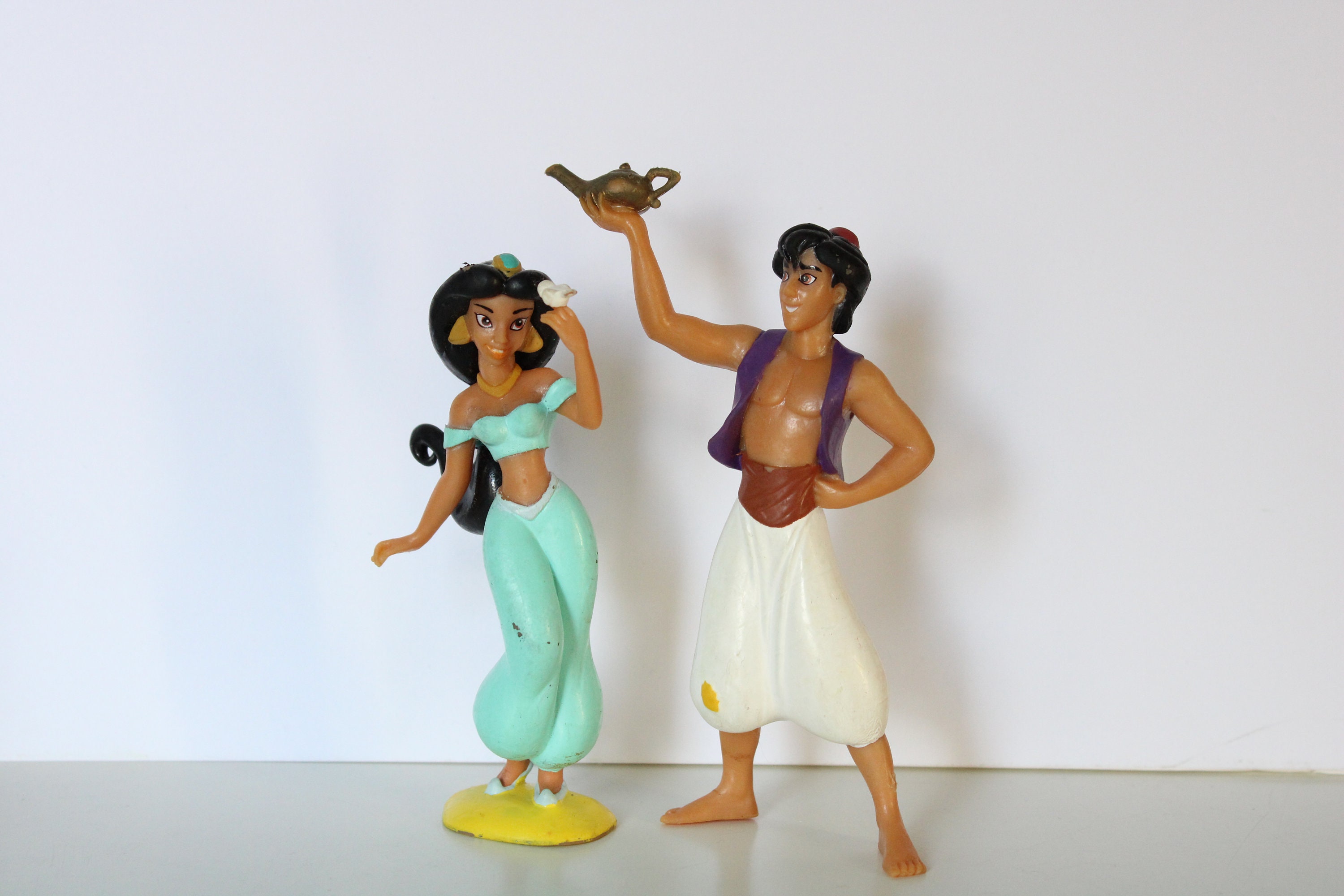 Vintage Disney Aladdin Figurine Set, Bullyland Hand-painted