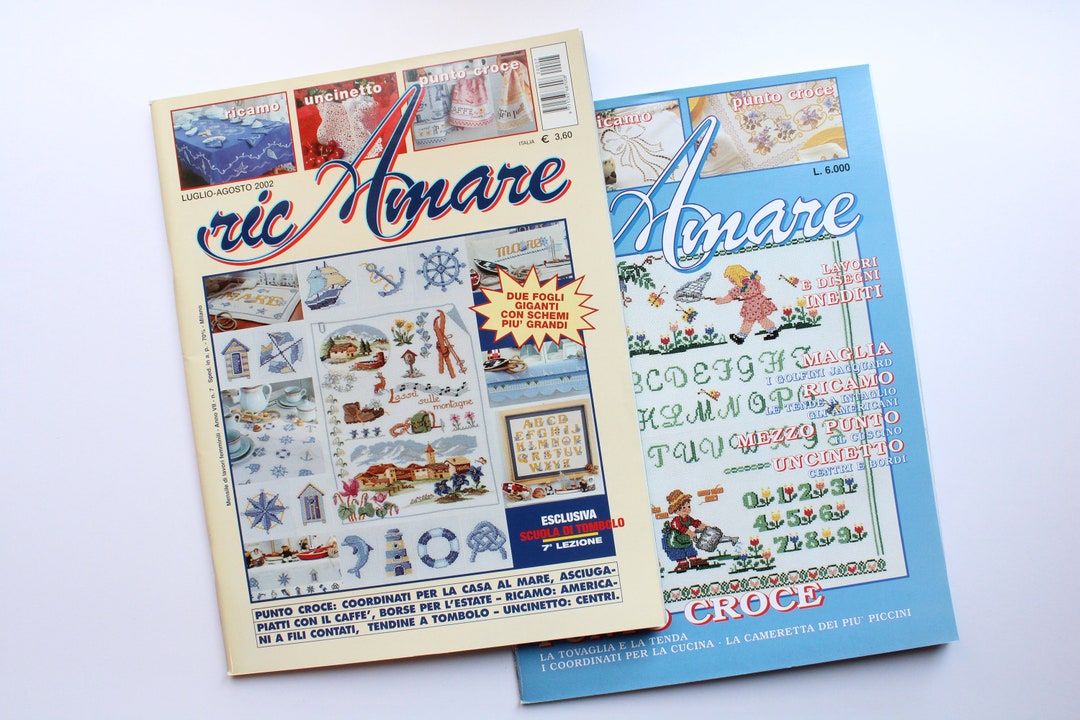 Lot of Magazines, Ric Amare, Vintage Italian Magazine, Cross