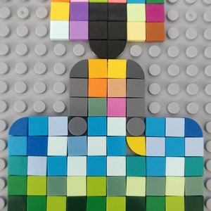 pixelated girl