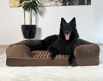 Extra Large Orthopedic Dog Bed: Waterproof Memory Foam Sofa with Removable Cover