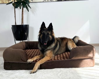 Extra Large Orthopedic Dog Bed: Waterproof Memory Foam Sofa with Removable Cover