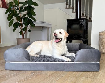 Wasserdichtes Orthopädisches Hundebett Grosse Hunde, Viscoschaum, Abnehmbarer Waschbarer Bezug, Hundebett Orthopädisch Große Hunde