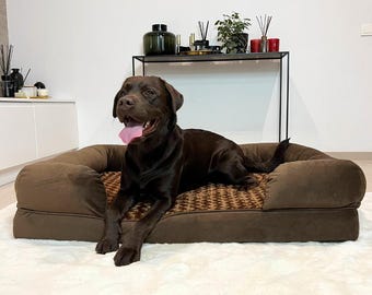 XL Orthopedic Dog Bed: Waterproof Memory Foam Sofa with Removable Cover