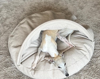 Cuccia per cani XXL in peluche, anti-ansia, nido calmante per Whippet e Vizsla