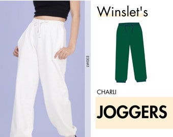 Joggers Pattern, Easy Jogger Sewing Patterns, Easy Sweatpants pattern for Women, Jogger Trousers, Loungewear Joggers Pattern