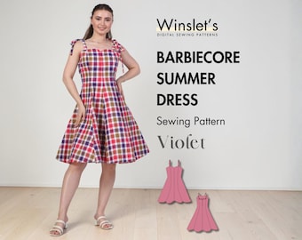 Midi Dress| Strappy Midi Dress| Mini Dress Pattern| Fancy Dress Sewing Pattern for Women| Beginners Midi Dress Pattern
