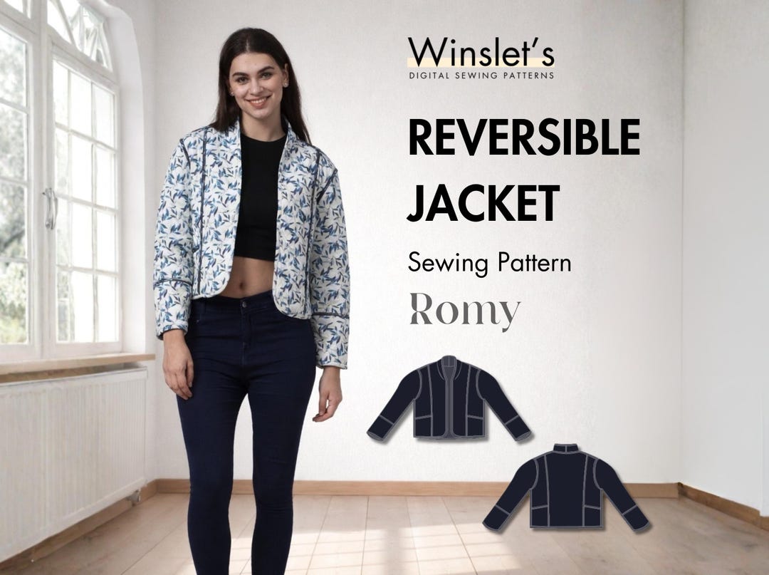 Cozy Quilted Jacket Sewing Pattern| Quilted Jacket PDF Pattern ...
