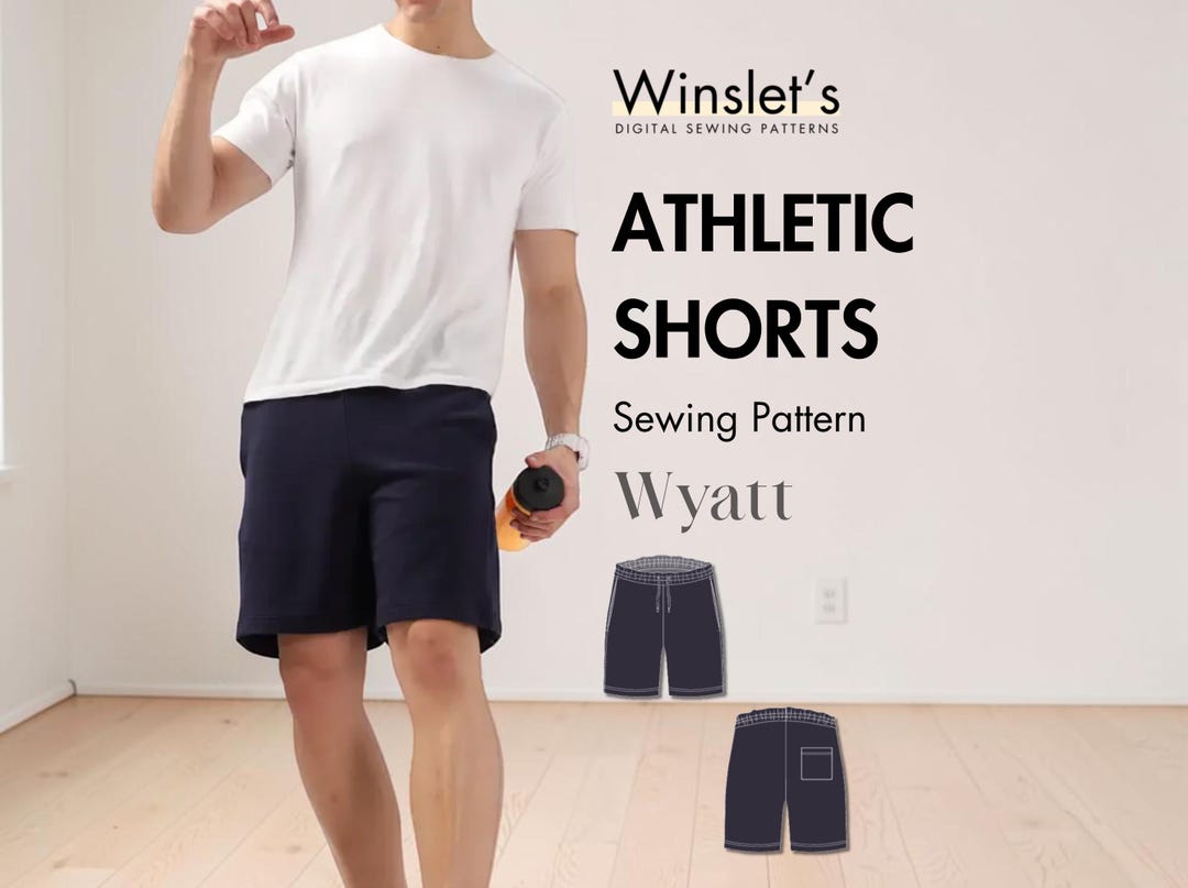 Men's Shorts Sewing Pattern| Easy Shorts With Elastic Waist, Adjustable ...
