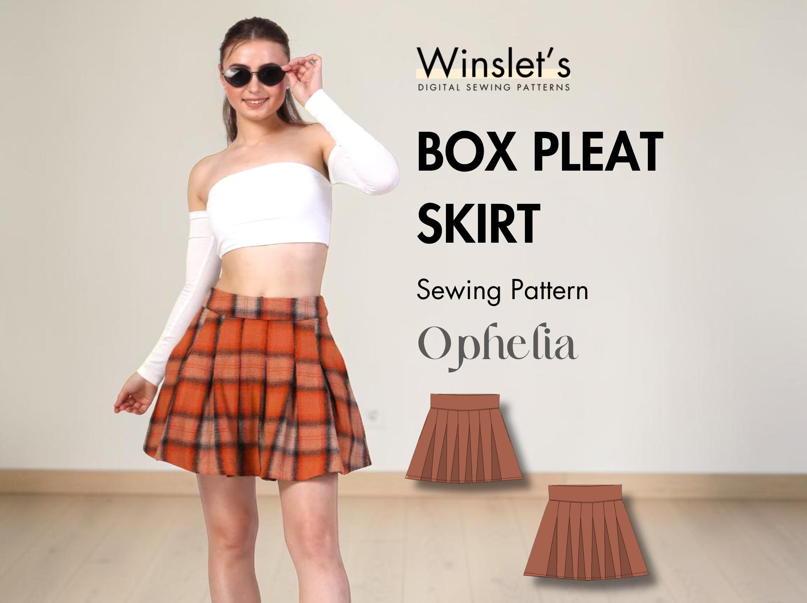 Box Pleated Skirt - Etsy