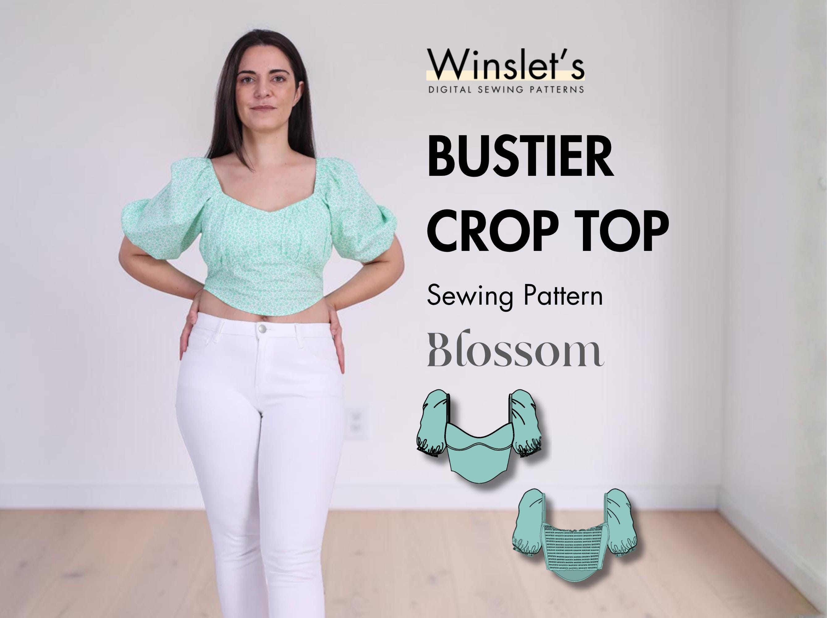 Milkmaid Top Pattern| Bustier Top Pattern| Puff Sleeves Top Pattern ...