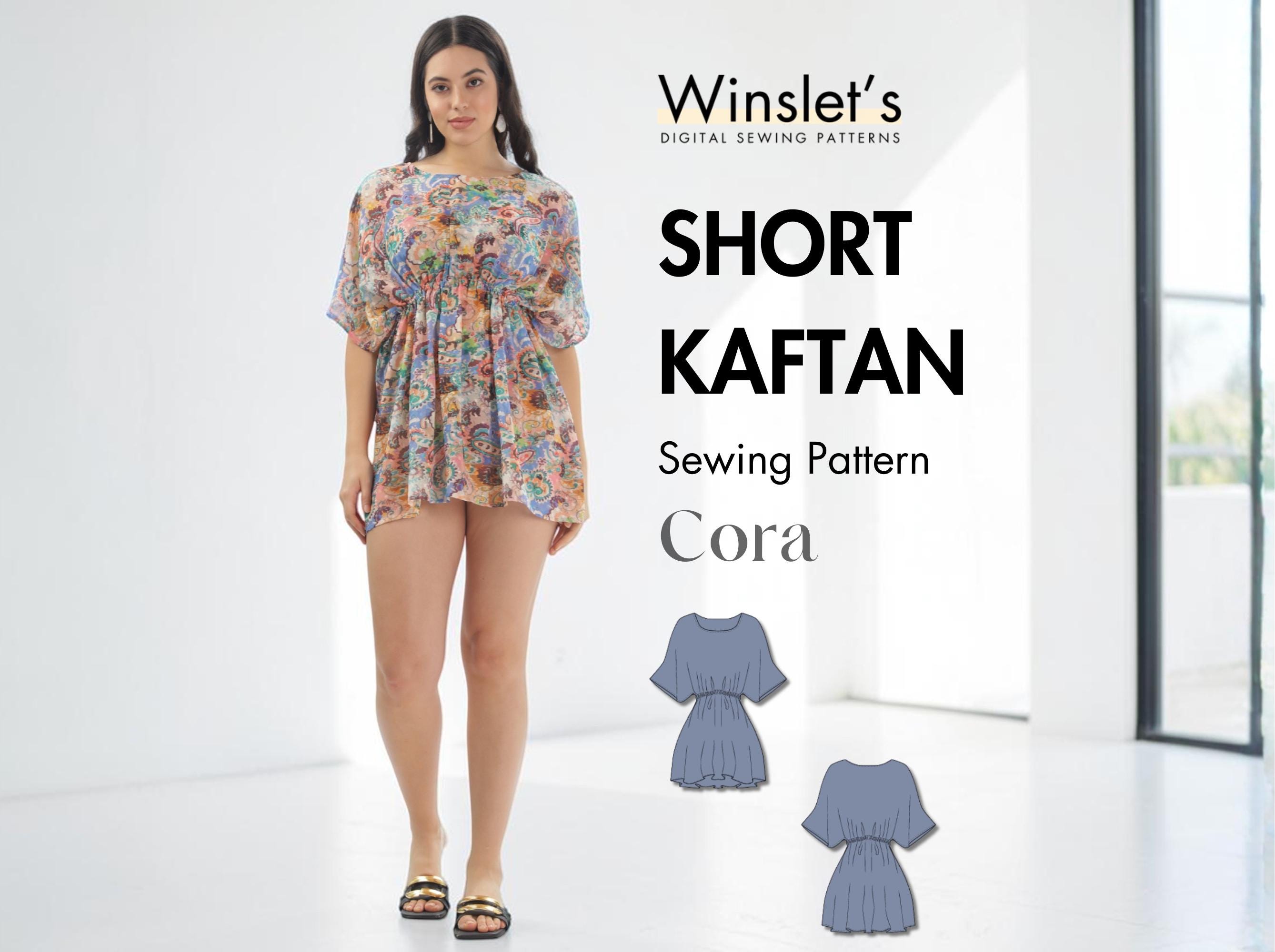 short kaftan dress pattern Easy Printable Caftan Sewing Pattern