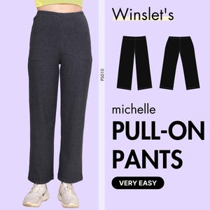 Pull-on Pants Sewing Pattern| Pajama Pants Pattern for Women| Pajama Pants with elastic waistband| Pull-on Pajama Pants Pattern PDF