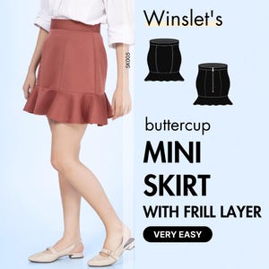 Mini Skirt Pattern| Summer Skirt Pattern| Ruffle Skirt Pattern| Easy Skirt Sewing Pattern for Women|  Skirt Digital Pattern PDF